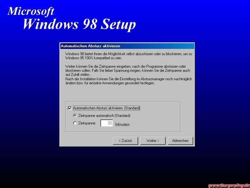 Win 98 Setup